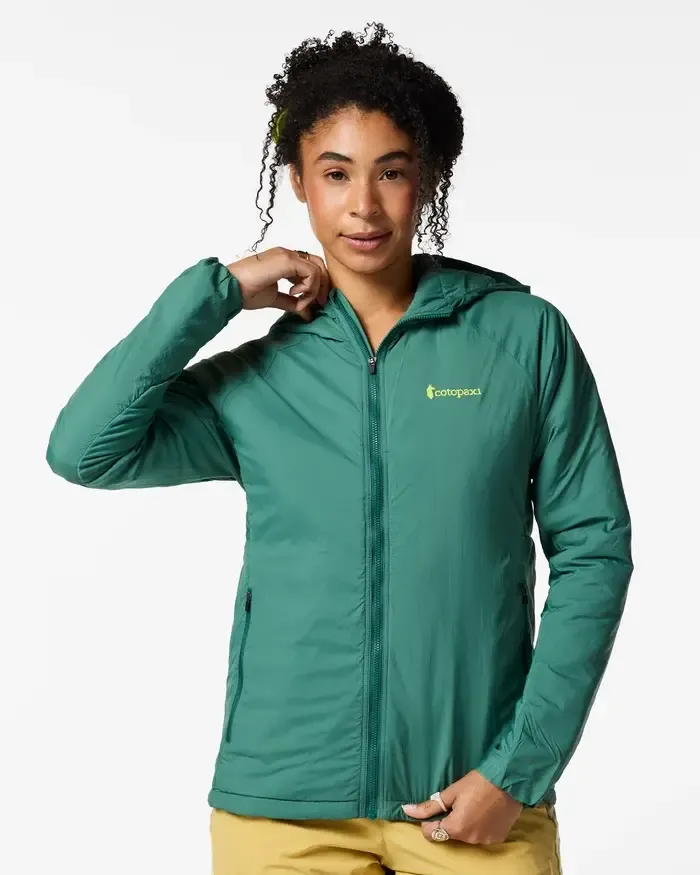 Cotopaxi Pacaya 2.0 Insulated Hooded Jacket — Women's, Color: Juniper, Size: X-small