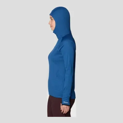 Mountain Hardwear Women's Airmesh Long Sleeve Hoody in Om, alternate view 1