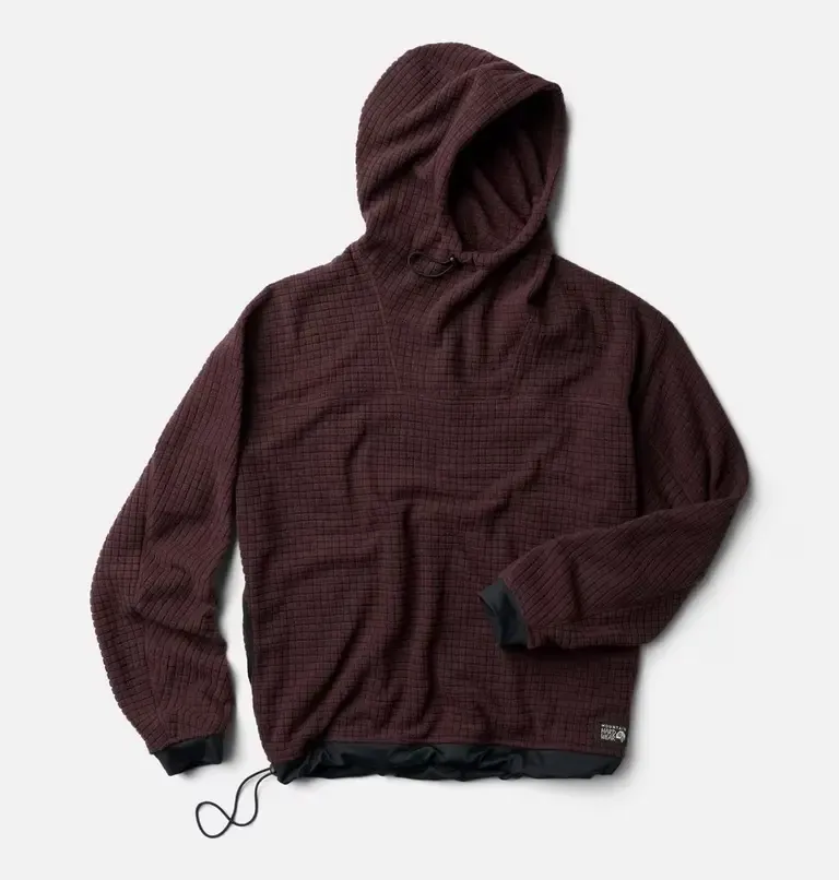 Mountain Hardwear Summit Grid Big Grid Hoody — Mens, Color: Mulberry, Size: Medium