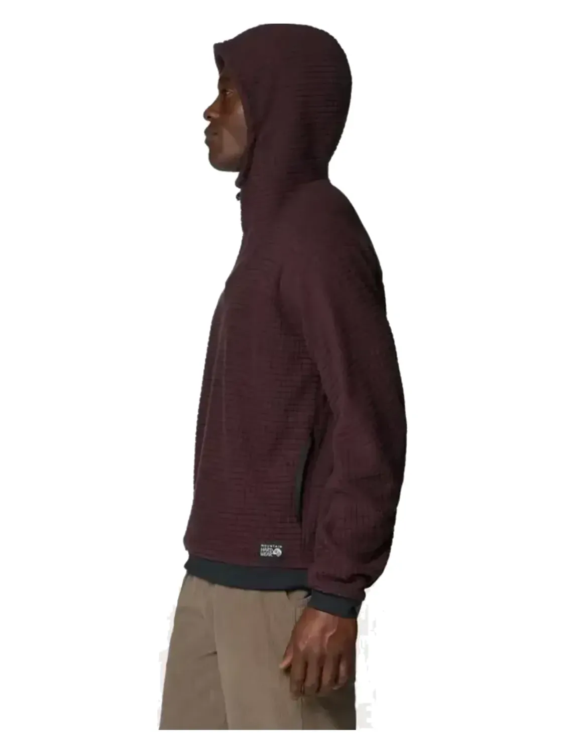 Mountain Hardwear Men's Summit Grid Big Grid Hoody in Om, alternate view 2