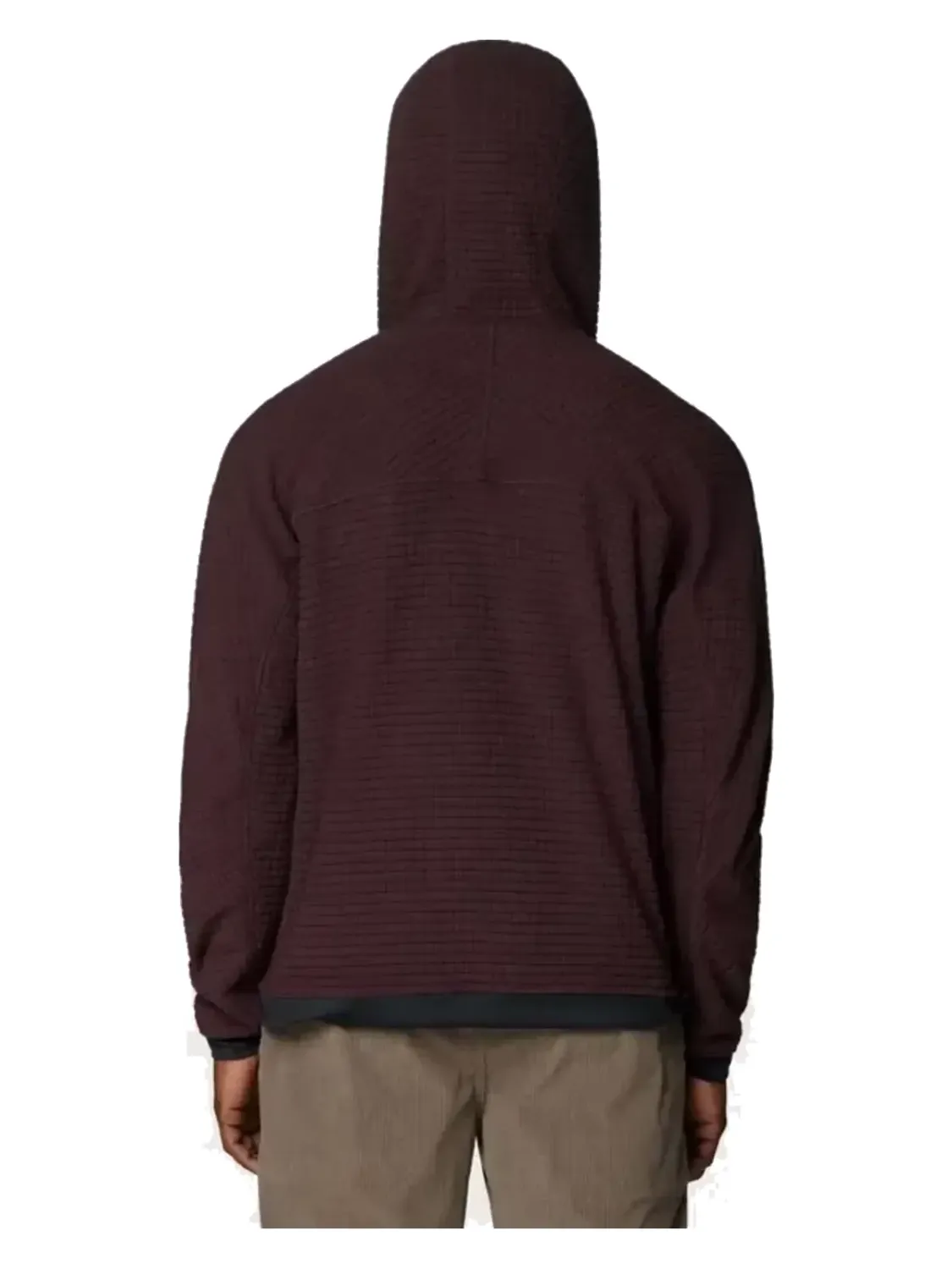 Mountain Hardwear Men's Summit Grid Big Grid Hoody in Om, alternate view 3