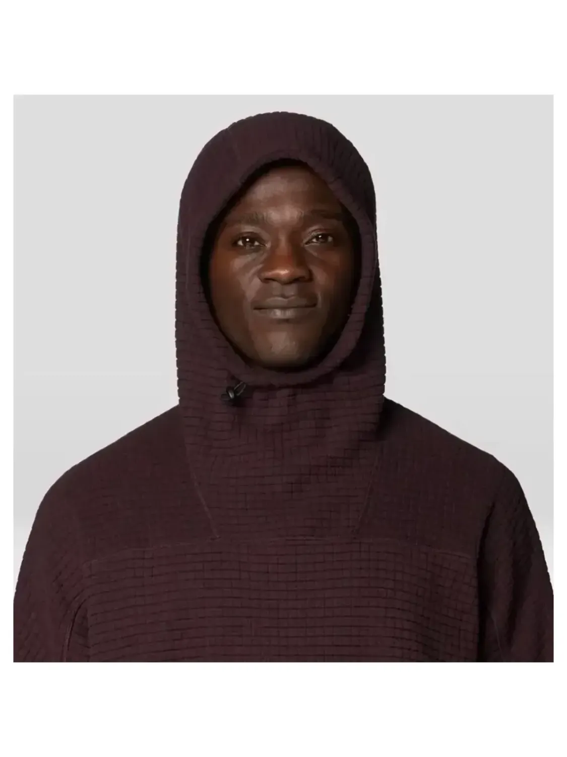 Mountain Hardwear Men's Summit Grid Big Grid Hoody in Om, alternate view 4