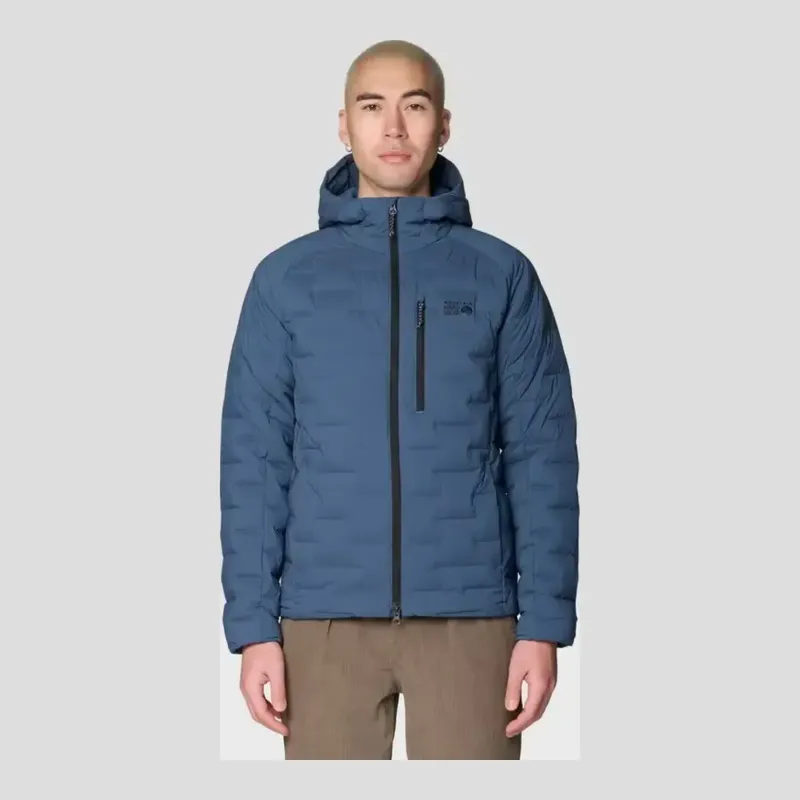 Mountain Hardwear Men's StretchDown Hooded Jacket in Om, alternate view 1