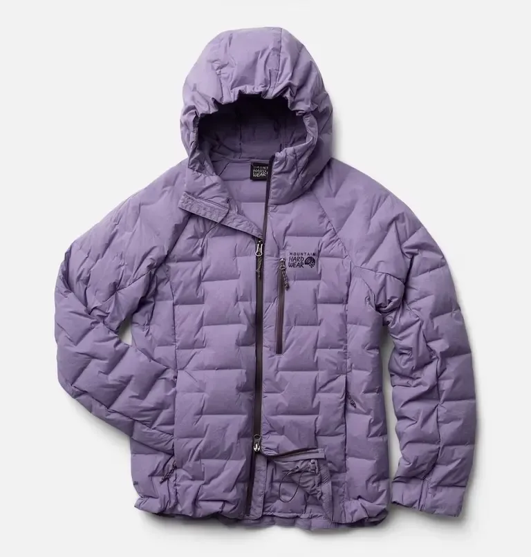 Mountain Hardwear Women's Stretchdown Hooded Jacket, Color: Violet Stone, Size: Small