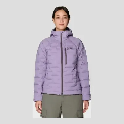Mountain Hardwear Women's Stretchdown Hooded Jacket in Om, alternate view 1