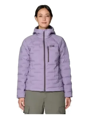 Mountain Hardwear Women's Stretchdown Hooded Jacket in Violet Stone, alternate view 1