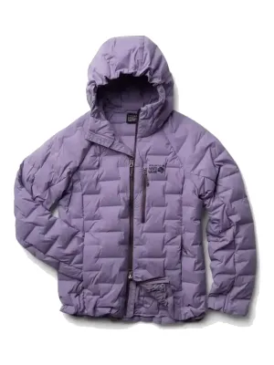Mountain Hardwear Women's Stretchdown Hooded Jacket in Violet Stone, main view
