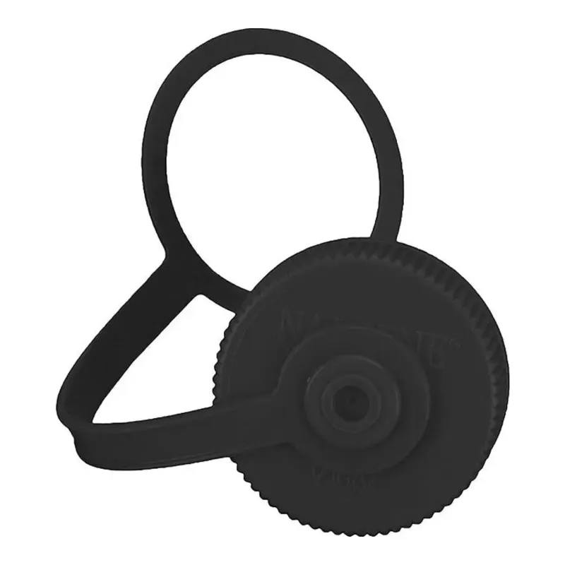 Nalgene Wide Mouth Replacement Cap 16oz in Black, front view
