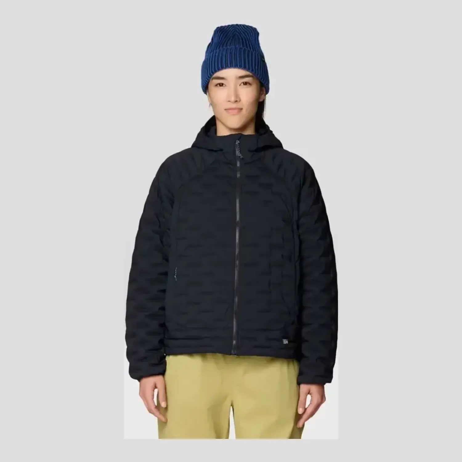Mountain Hardwear Stretchdown Light Hooded Jacket — Womens in Om, alternate view 1