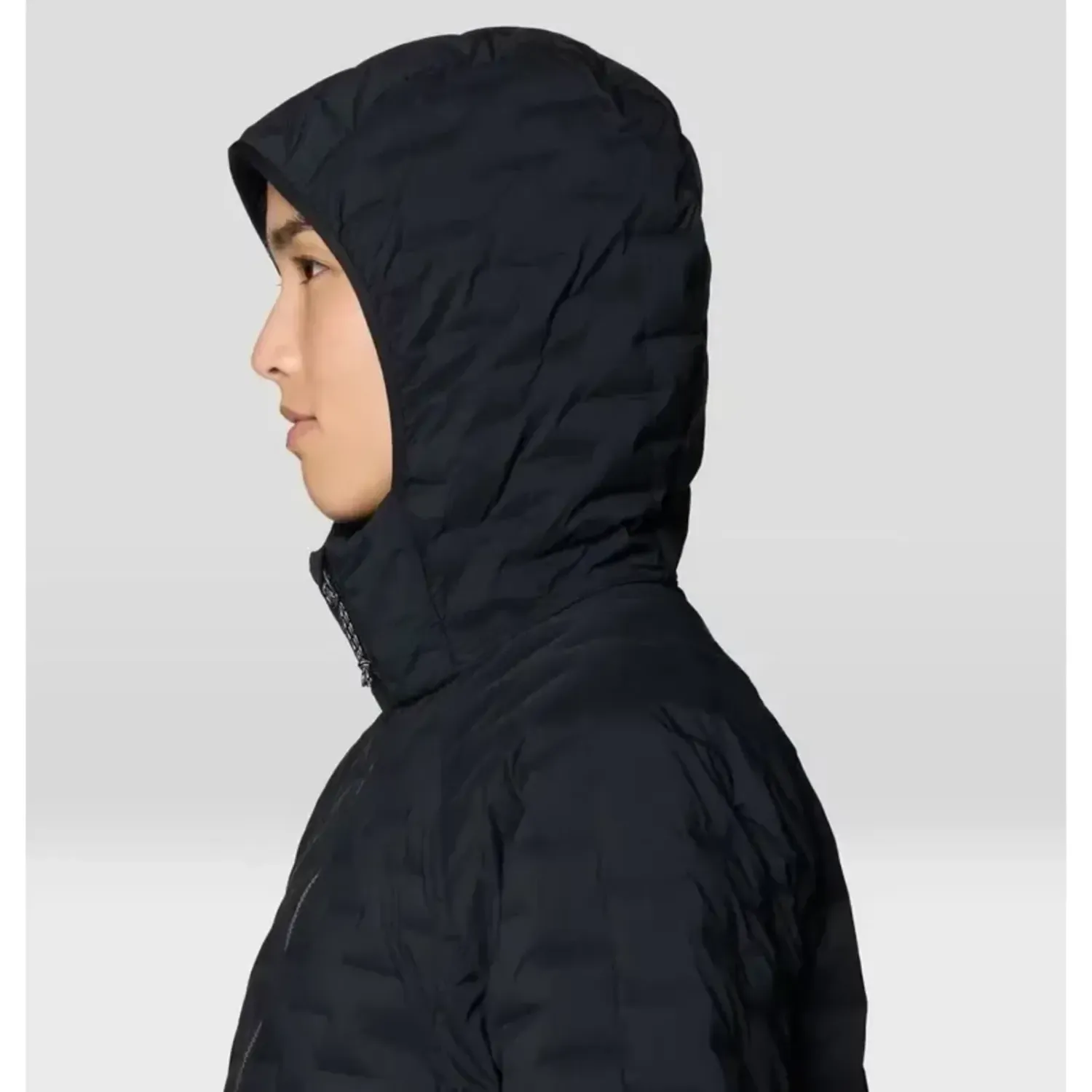Mountain Hardwear Stretchdown Light Hooded Jacket — Womens in Om, alternate view 5