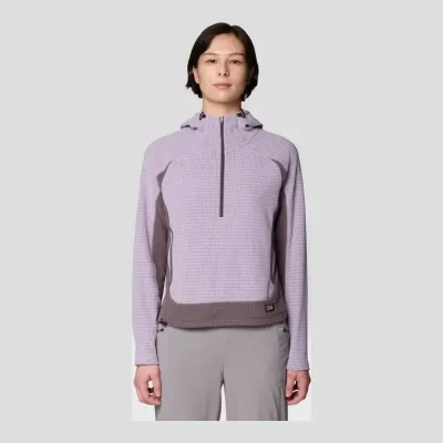 Mountain Hardwear Women's Summit Grid Half Zip Hoody in Om, alternate view 1