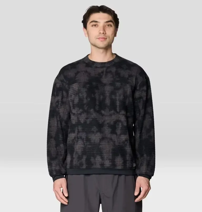 Mountain Hardwear Men's Summit Grid Big Grid Pullover Crew