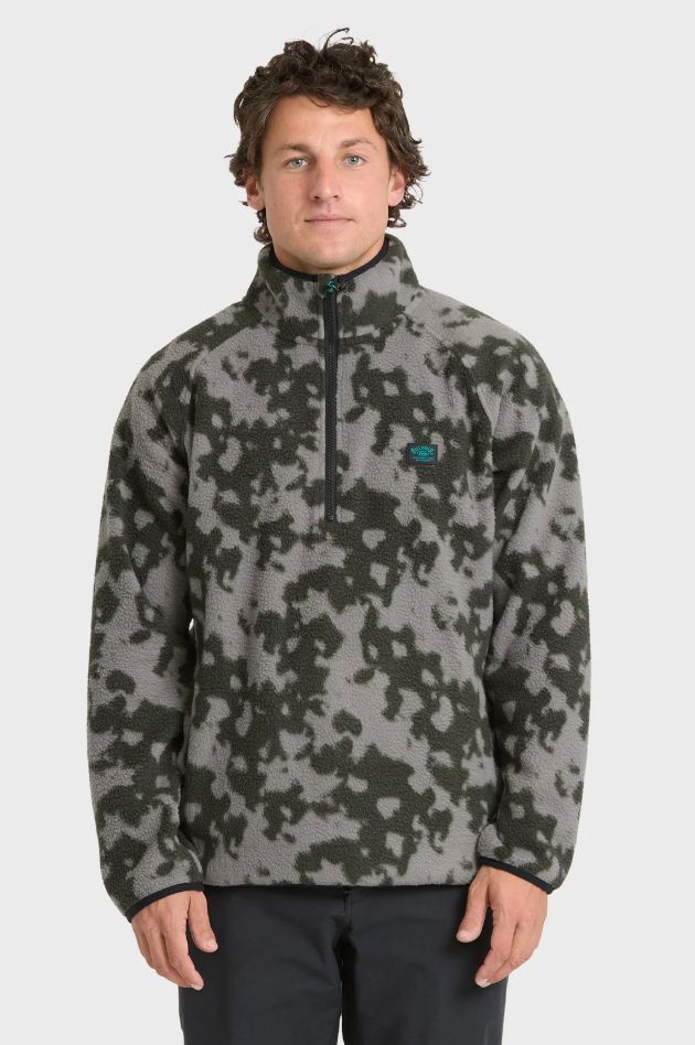 Billabong Men's Boundary Mock Neck, Color: Black, Size: XL