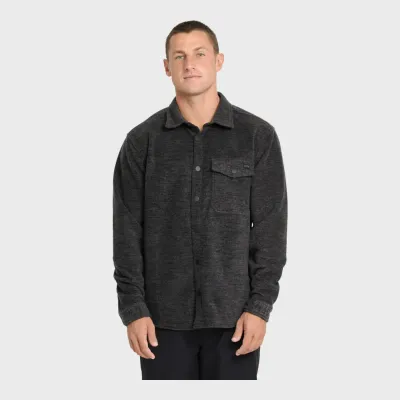 Billabong Men's Furnace Flannel in Black, main view
