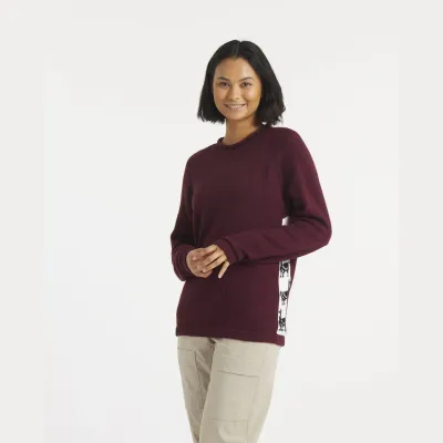 PAKA Cusco Sweater in Burgundy, alternate view 1