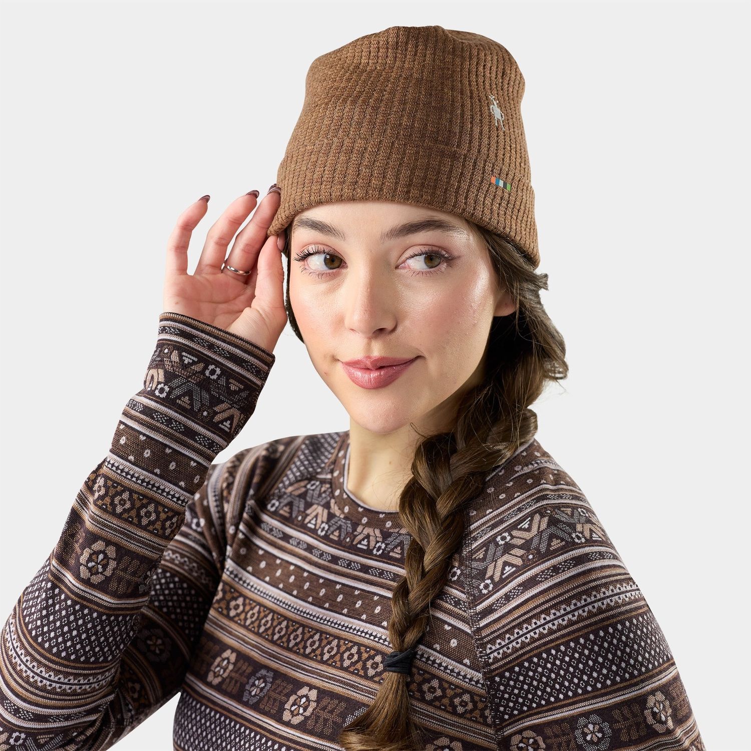 Smartwool Thermal Merino Rib Beanie, Color: Mocha Heather