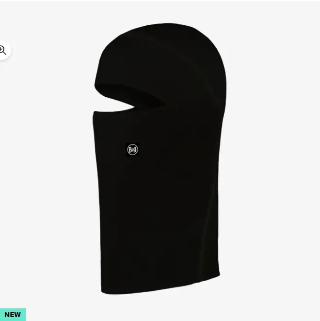 Buff Merino Midweight Hinged Balaclava, front view