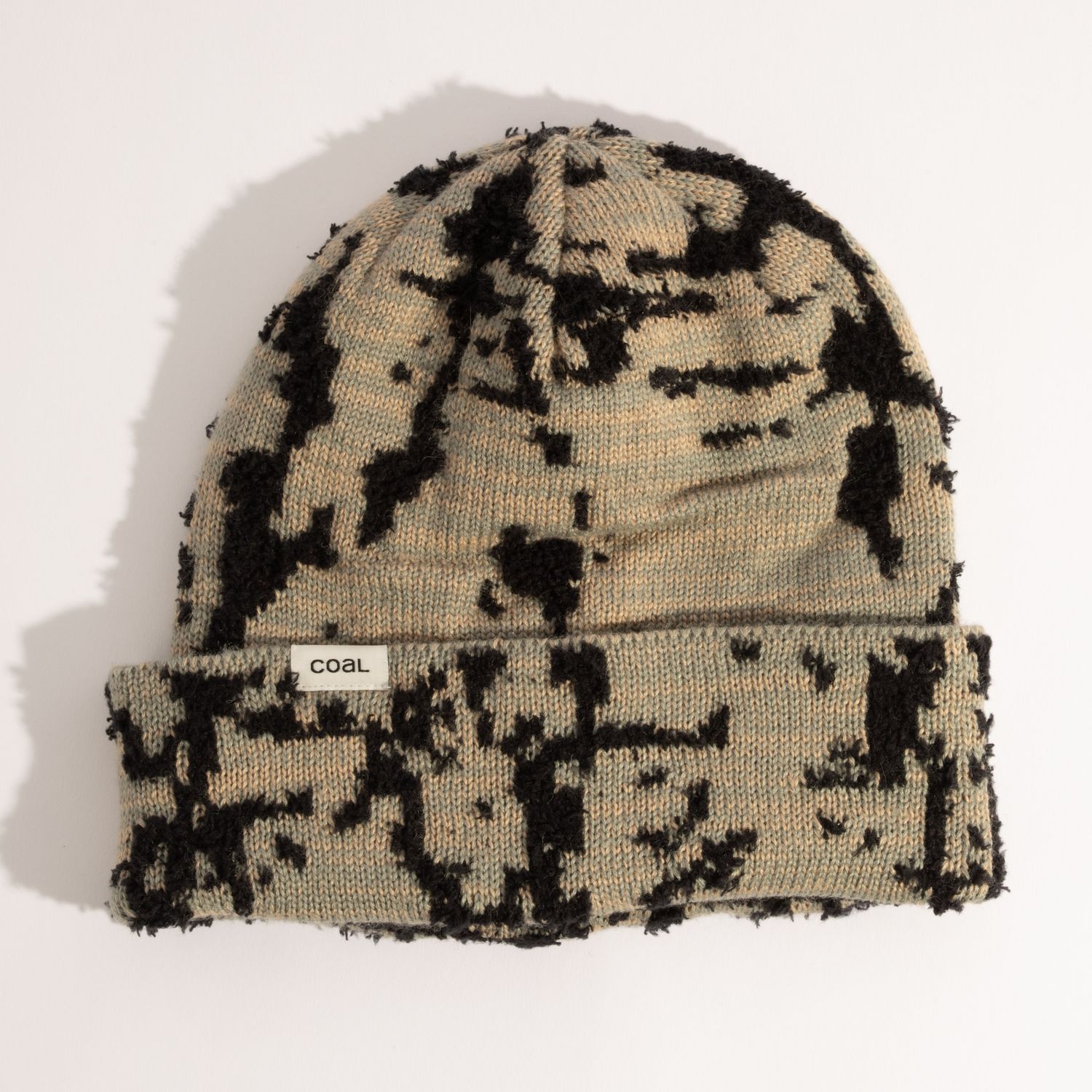 Coal Artefact Beanie, Color: Sage / Black