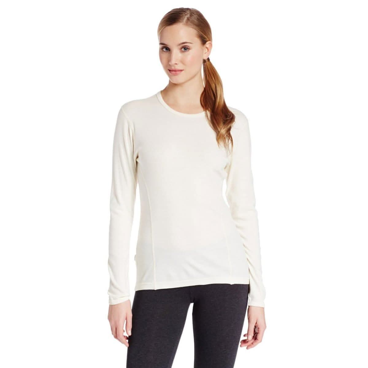 Minus33 Women's Ossipee Midweight Base Layer Crew, Color: Natural Cream, Size: M