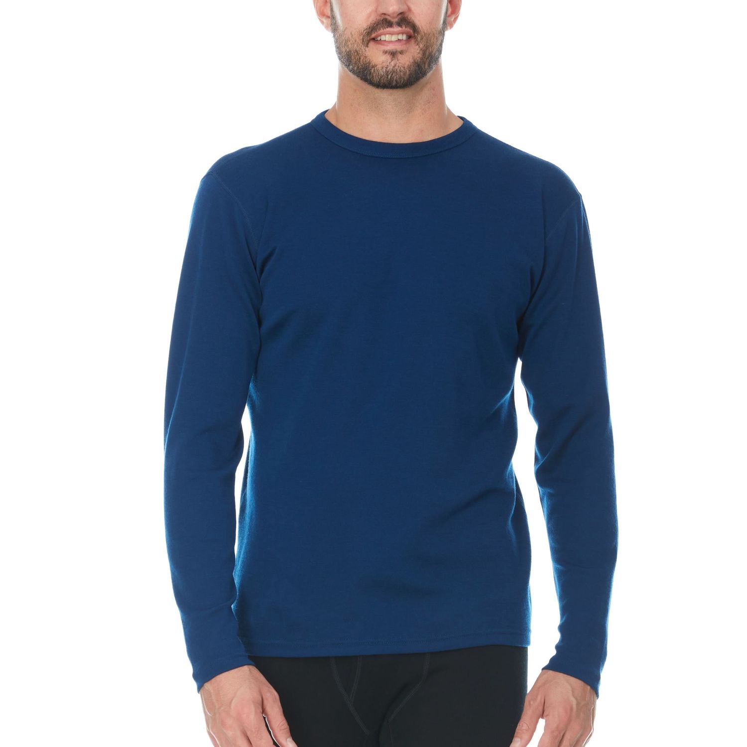 Minus33 Men's Chocorua Midweight Base Layer Crew, Color: Navy, Size: M