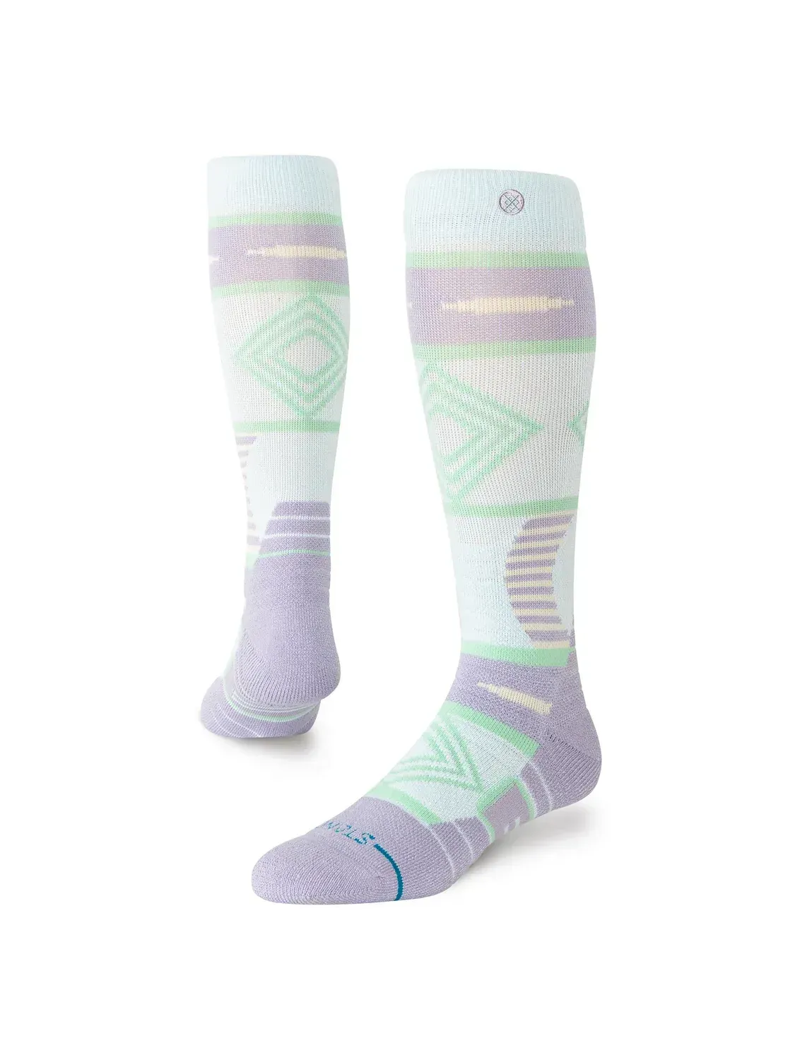 Stance Women's Temple Mid Poly Snow Socks, Color: Sage, Size: M