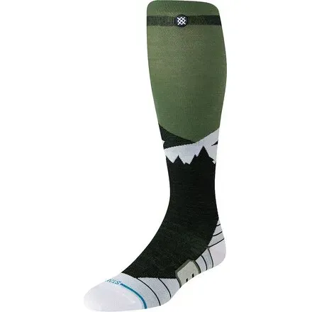 Stance Divide Ultralight Wool Snow Socks, Color: Black, Size: M