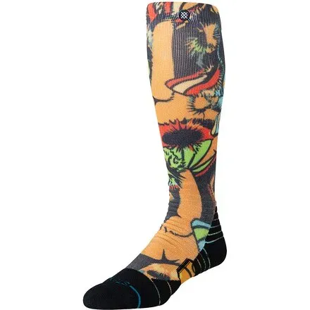 Stance Mushies Snow Socks, Color: Black, Size: L