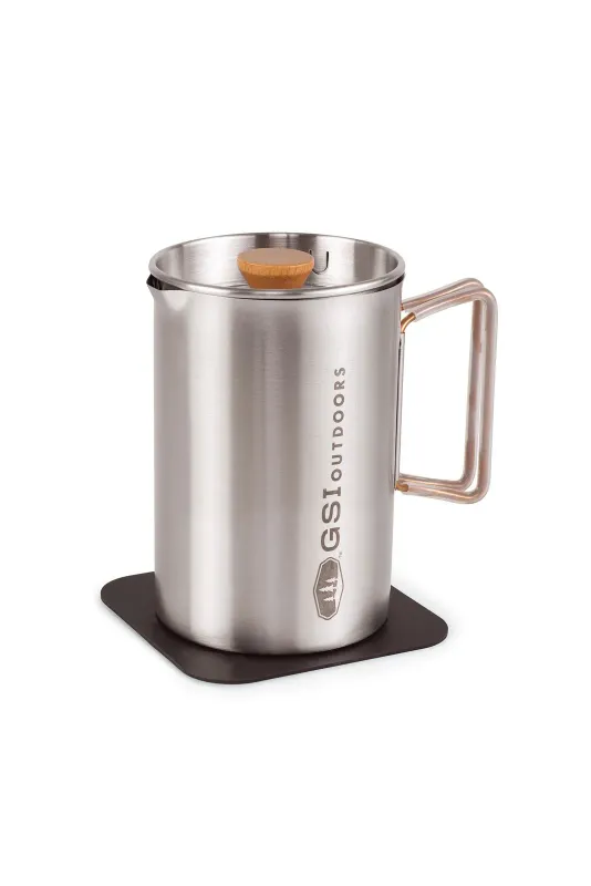 Glacier 20 Oz Stovetop Javapress, front view