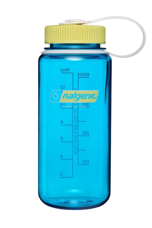 Nalgene Wide Mouth 16oz in Blue Atoll, front view