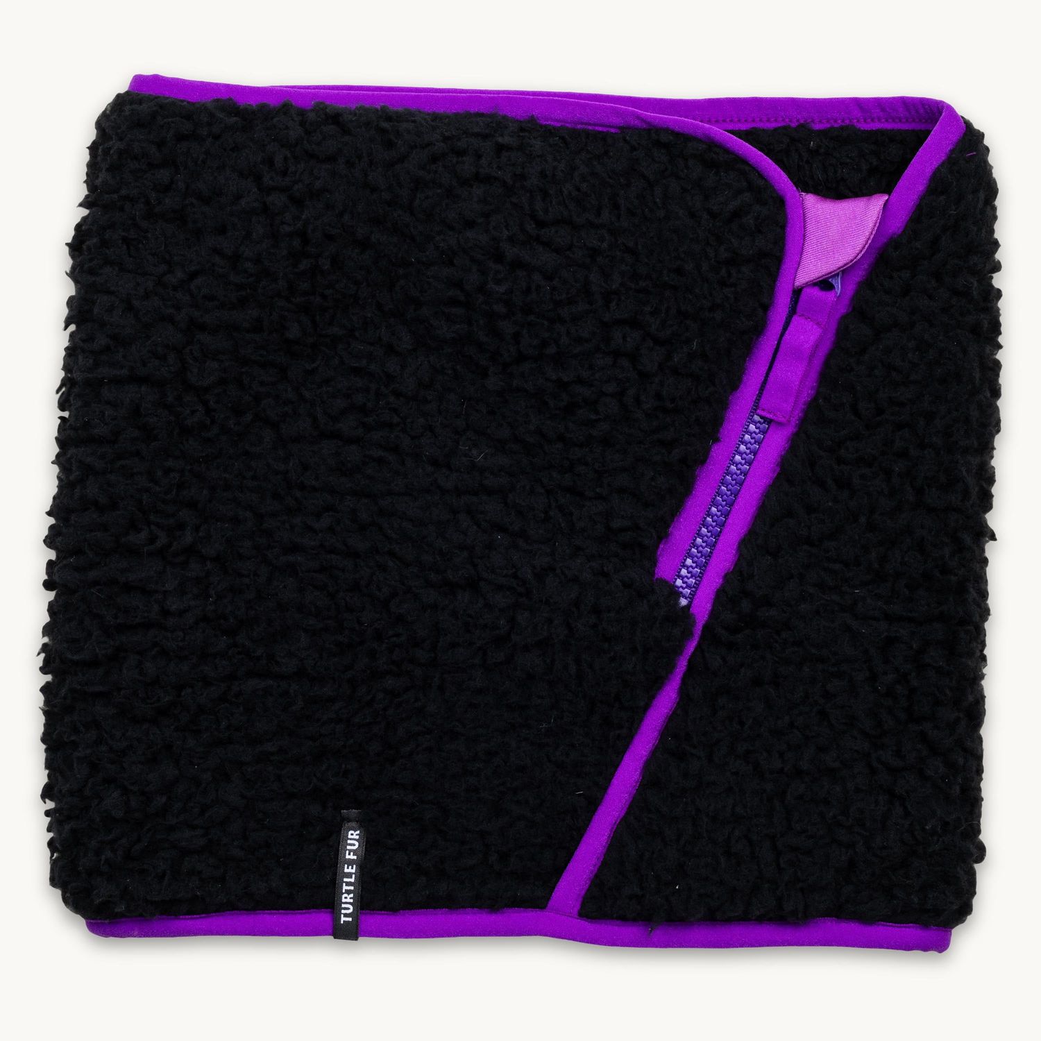 Turtle Fur Comfort Lush 1/2 Zip Neck Warmer, Color: Black