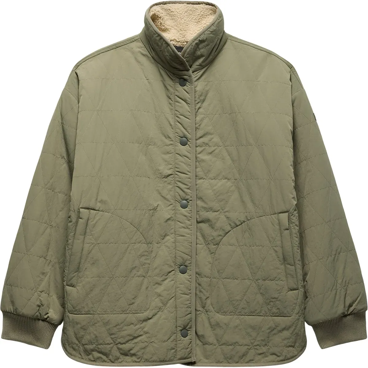 prAna Women's Encinitas Reversible Coat, Color: Sage / Stone, Size: M