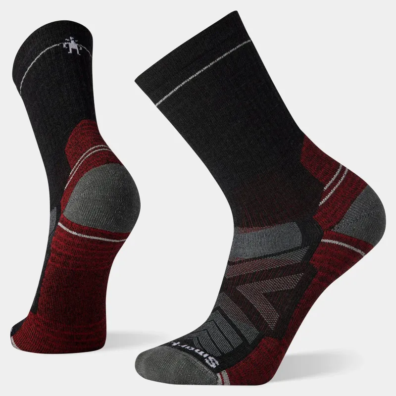 Smartwool Men's Hike Light Cushion Crew Socks in Charcoal, alternate view 1