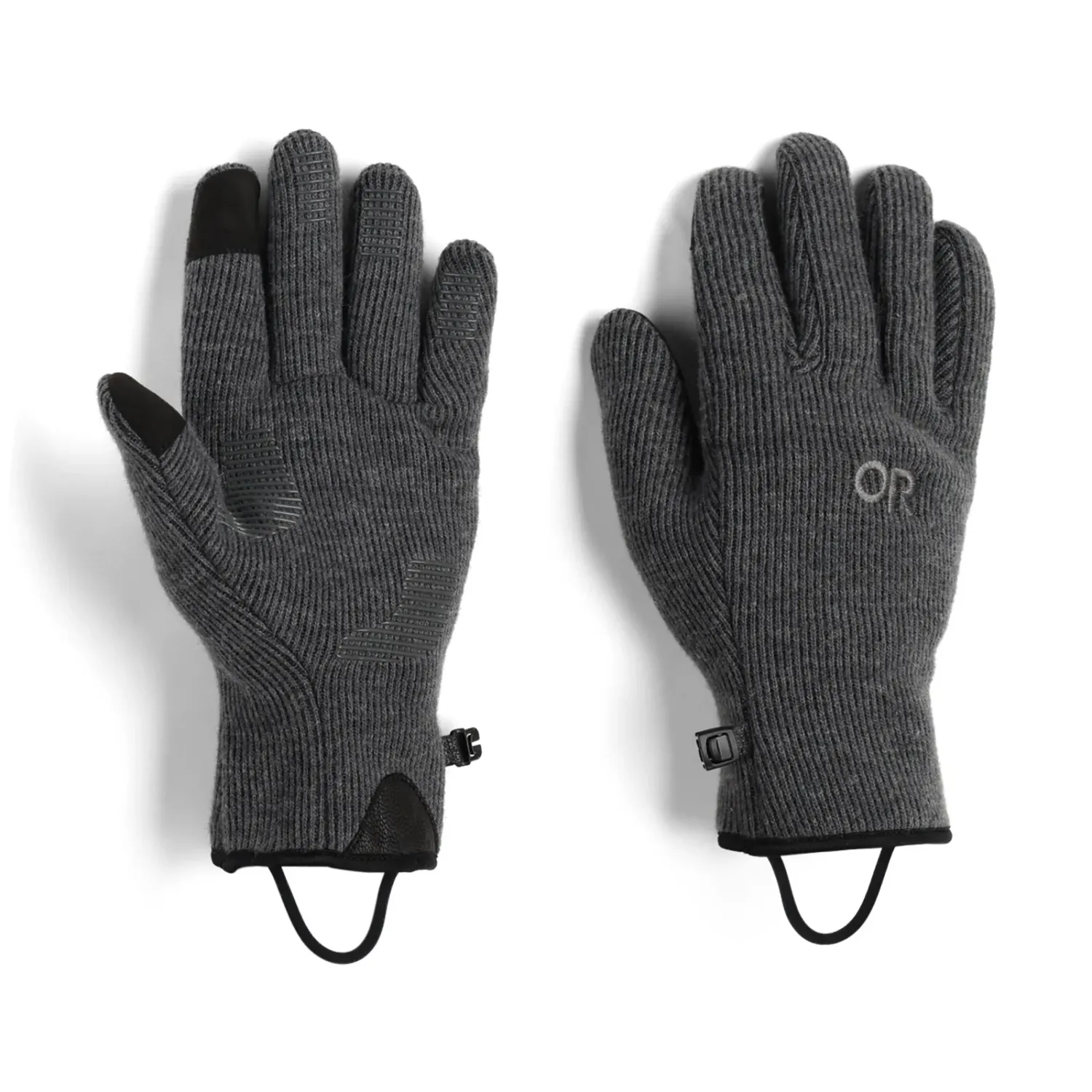 Outdoor Research Men's Flurry Sensor Gloves in Charcoal, alternate view 1