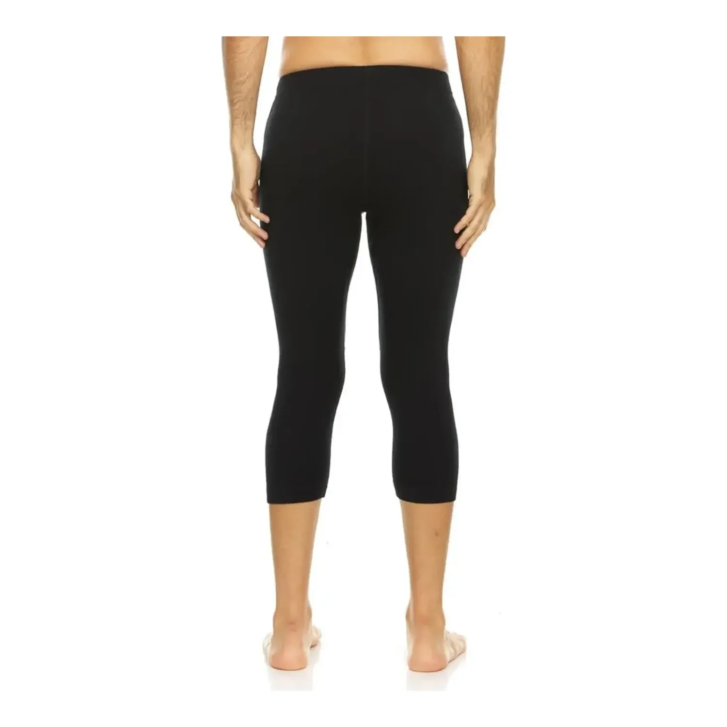 Minus33 Men's Midweight 3/4 Base Layer Bottom in Black, alternate view 1