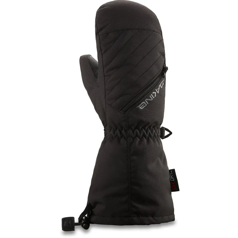 Dakine Kids' Tracker Mitts in Black, front view