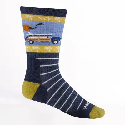 Wide Open Men's Wayback Crew Socks, main view