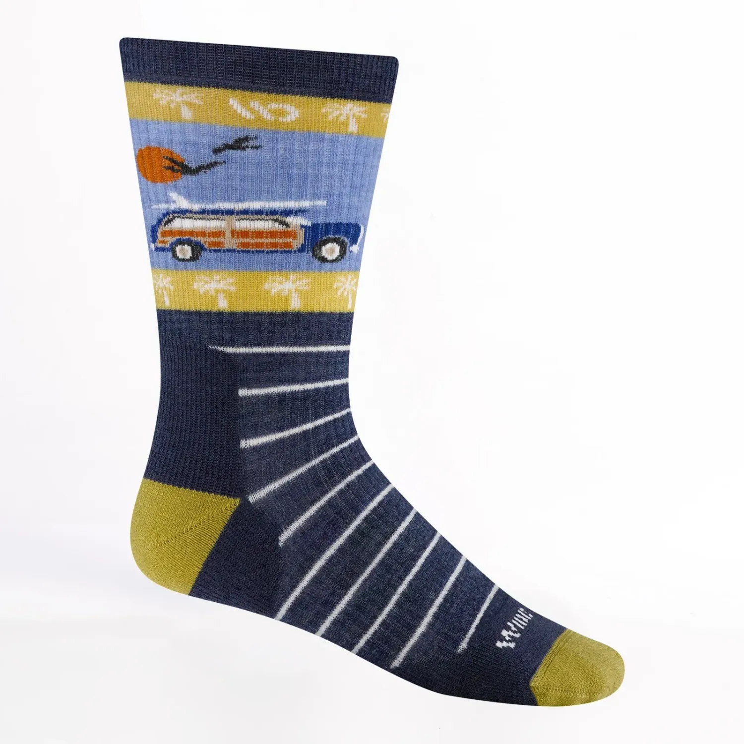 Wide Open Men's Wayback Crew Socks