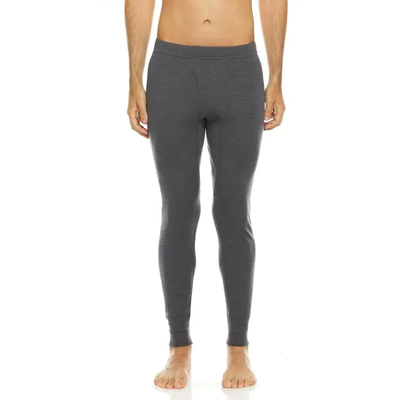 Minus33 Men's Midweight Base Layer Bottom in Charcoal, front view