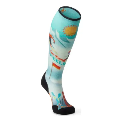Smartwool Women's Ski Targeted Cushion Snow Bunny Over The Calf Socks, alternate view 1