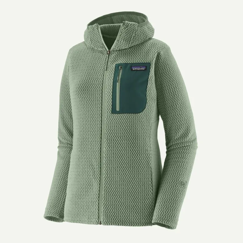Patagonia Women's R1 Air Full-Zip Hoody in ELGR, alternate view 1