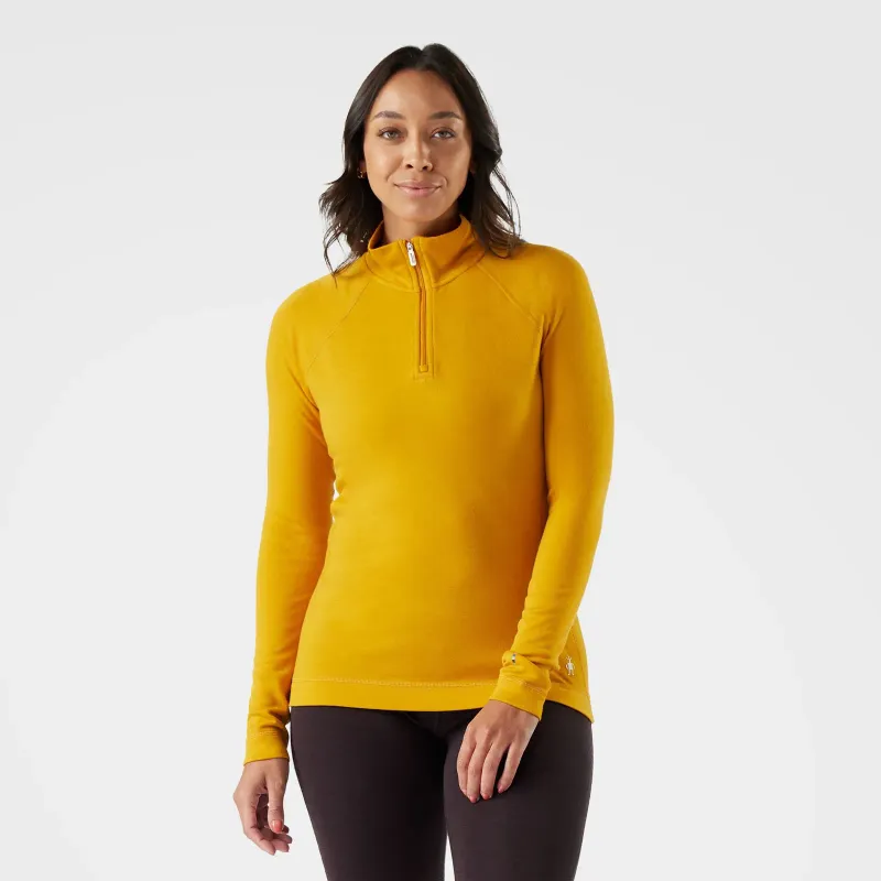Smartwool Women's Classic Merino Base Layer 1/4 Zip in Autumn, front view
