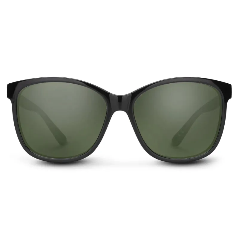 Suncloud Sashay Sunglasses in Black Grey, front view