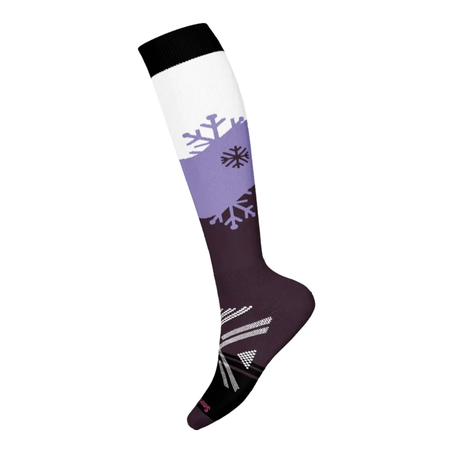 Smartwool Women's Ski Full Cushion Pattern Over The Calf Socks, Color: Snow, Size: M