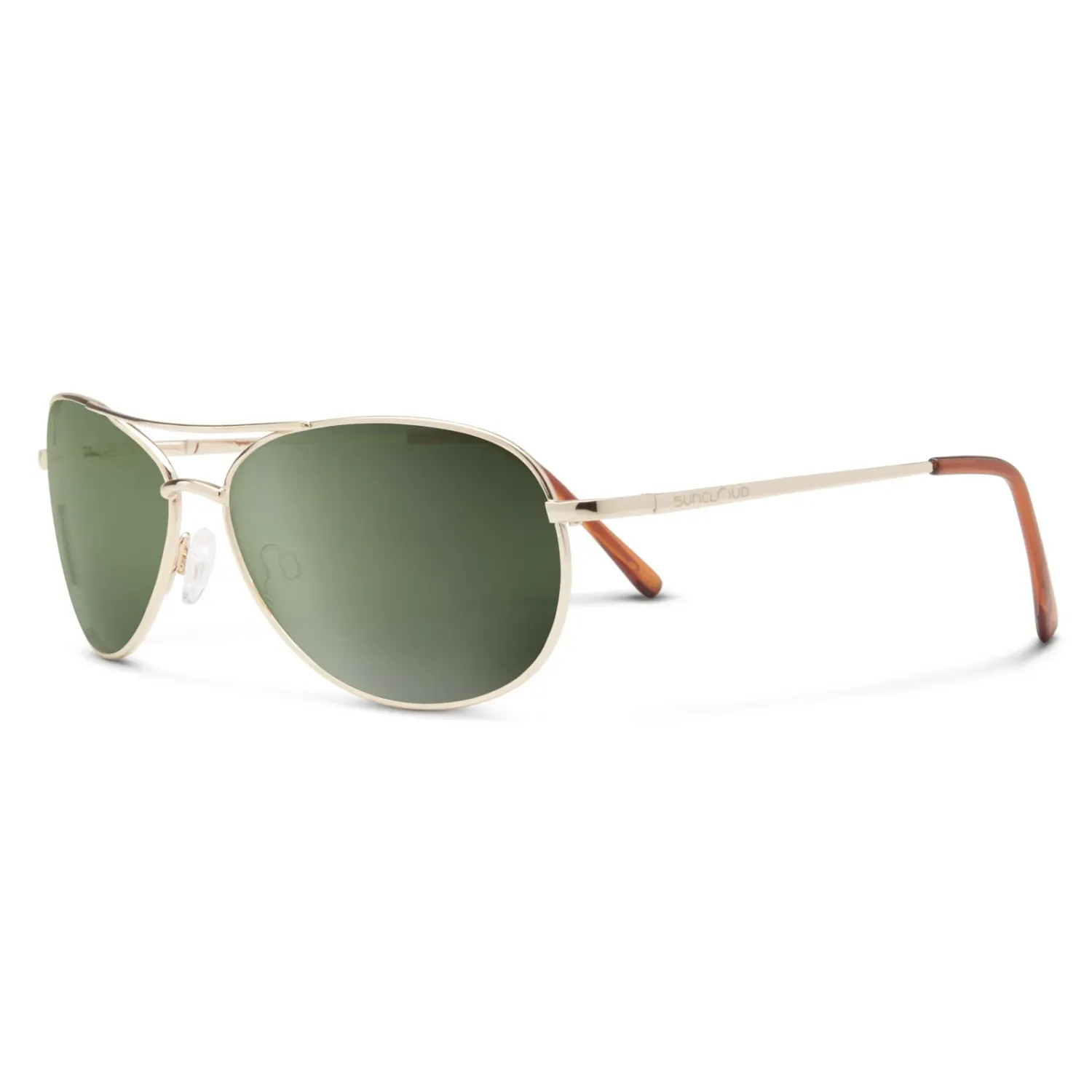 Suncloud Patrol Sunglasses in Gold Grey Green, alternate view 2