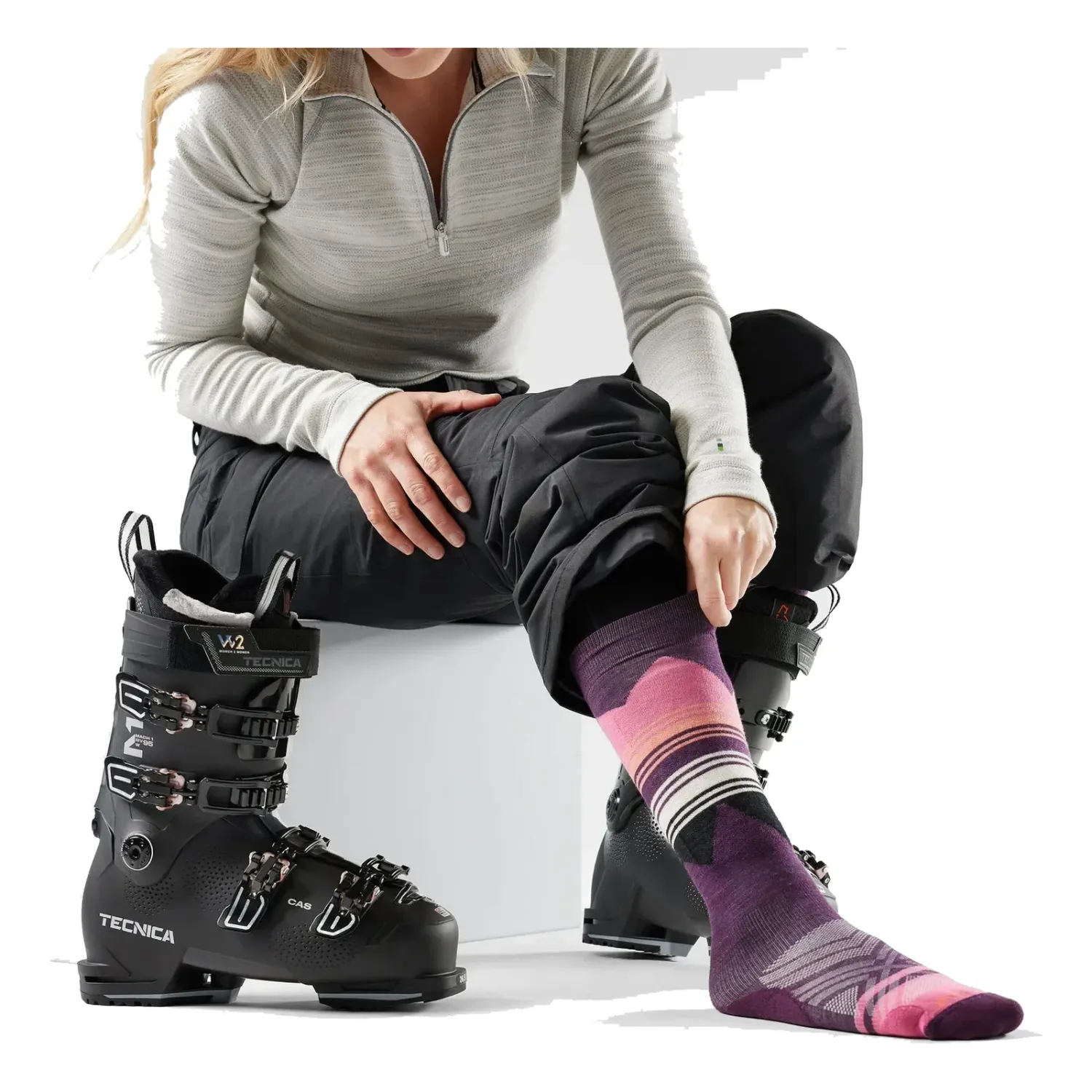 SW001863 - Smartwool Women's Ski Targeted Cushion Over The Calf Socks, alternate view 1