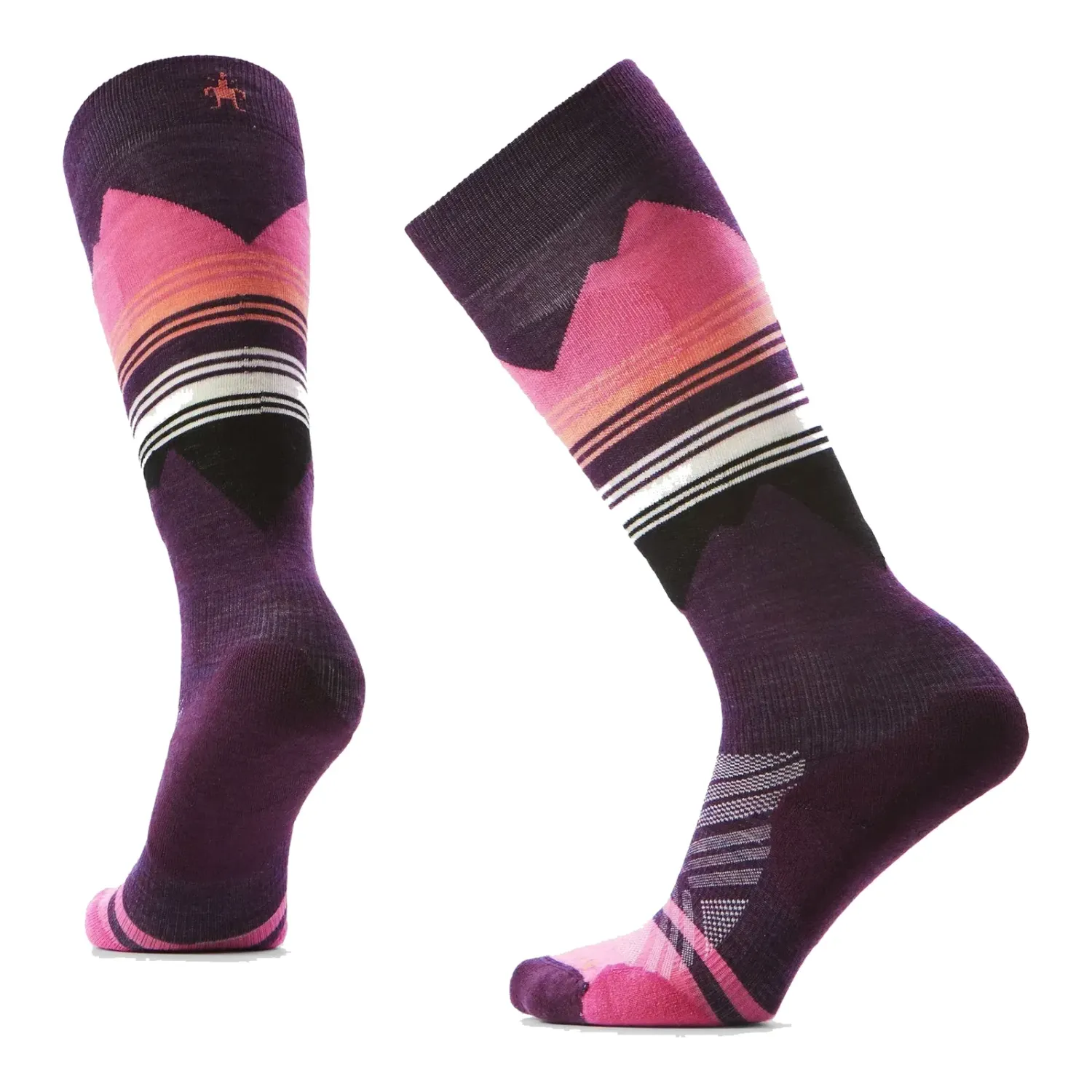 Smartwool Women's Ski Targeted Cushion Over The Calf Socks, Color: Purple Iris, Size: S