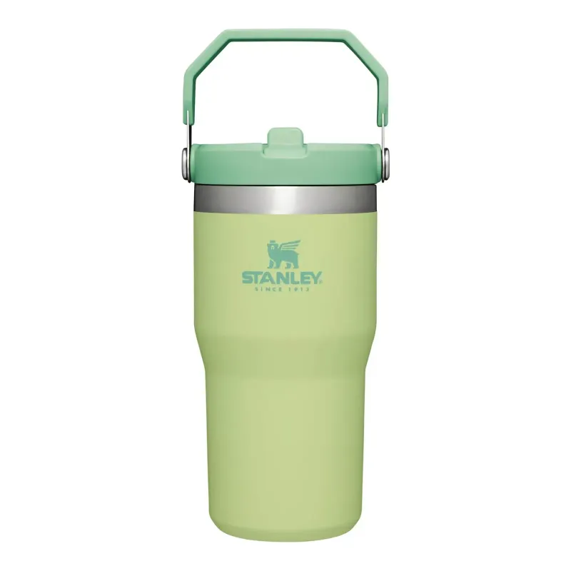 Stanley IceFlow Flip Straw Tumbler in Citron, front view