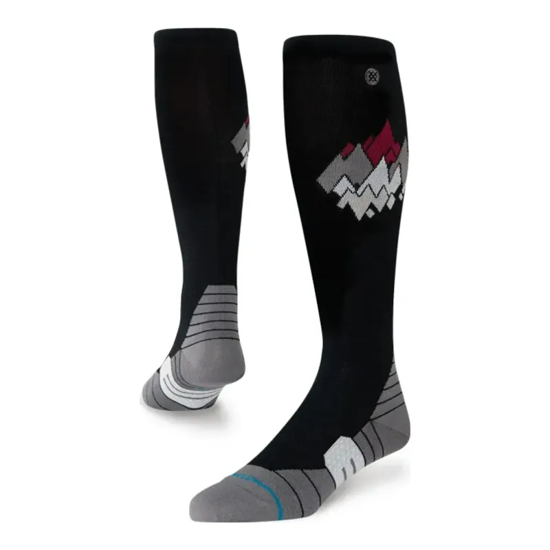 Stance Peaks Ultralight Wool Socks in Black, alternate view 1