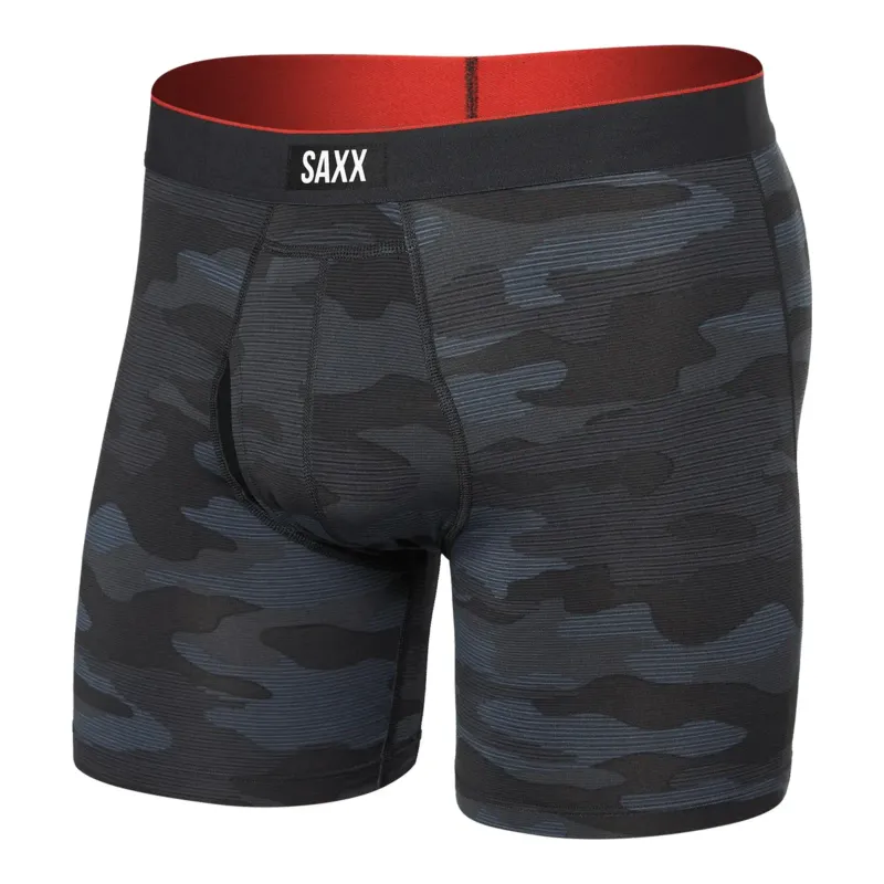 SAXX Men's Sport Mesh Boxer Brief Fly in REC, alternate view 1