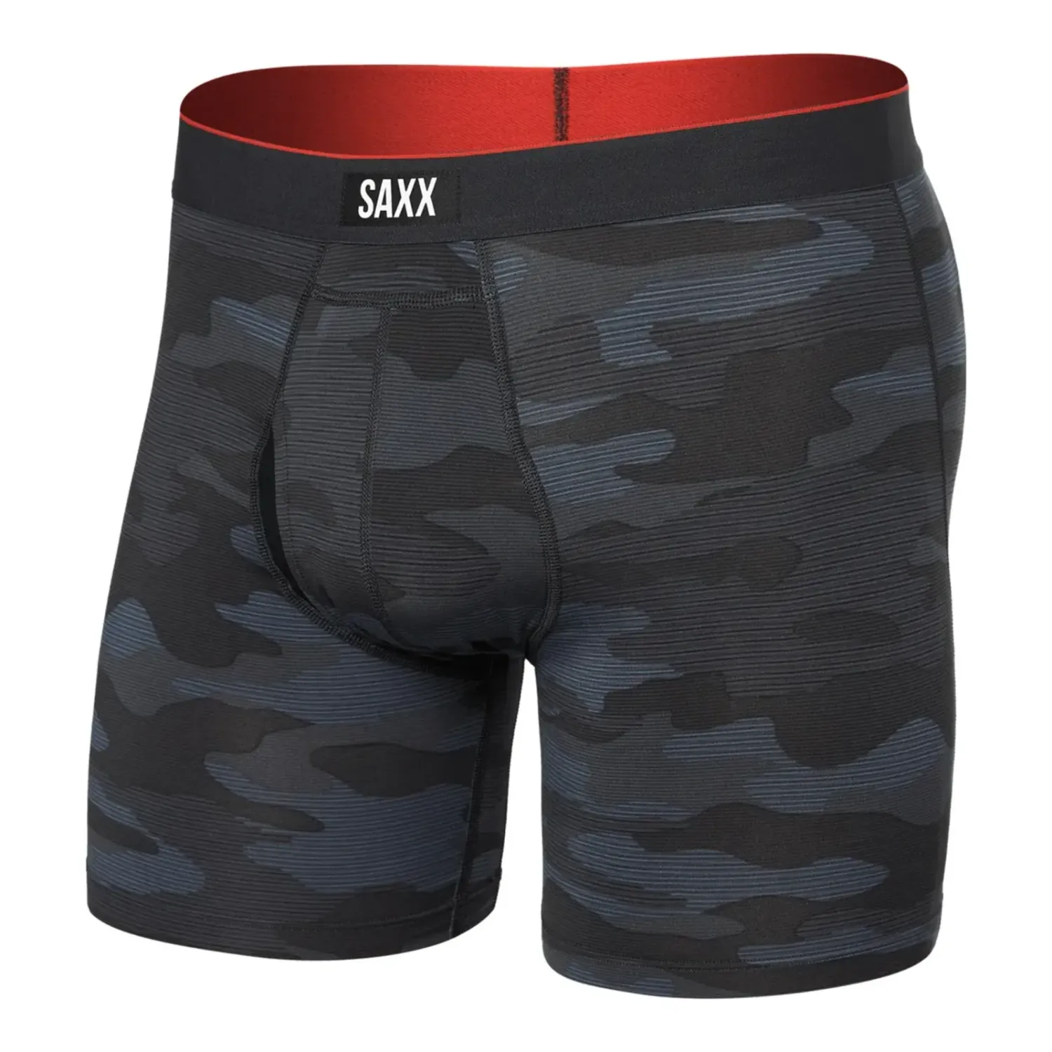 SAXX Men's Sport Mesh Boxer Brief Fly, Color: REC, Size: L